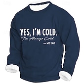 economico Felpe Divertenti-Per uomo Divertente Pile Felpa Quotidiano Casual 3D Girocollo Casa Feste Regalo Abbigliamento casual alla moda Blu Nero Rosso Verde Stampa 3D Autunno Inverno progettista S M L XL XXL XXXL