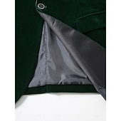 preiswerte Herren Kostüme der 1920er Jahre-Retro Vintage Goldene Zwanziger 1920er Smoking Anzüge &amp; Blazer langarm Der große Gatsby Gentleman Einfarbig Kostüm Herren Karnevalskostüm Karneval Neujahr Cocktailparty Themenparty