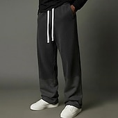 economico Gamba Dritta-Per uomo Pantaloni da tuta Pantaloni Pantaloni in velluto a coste Pantaloni della tuta a gamba dritta Coulisse Tasca Elastico in vita Semplice Comodità Morbido All'aperto Casuale Quotidiano Moda