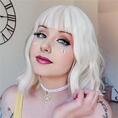 رخيصةأون باروكات الكرنفال-شعر مستعار للكرنفال 2026 أحمر أزرق بنفجسي مجعد بوب قصير شعر مستعار صناعي للمهرجان ماردي غرا موكب شعر زي التنكر إلى نسائي