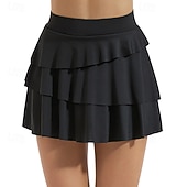 halpa Naisten hameet ja shortsit-Naisten Yhtenäinen Rento hame Tennishame Tennishortsit Nopea kuivuminen Hengittävä Tennis Urheilu Juoksu Alaosat Musta Pinkki Sininen Tennisvaatteet