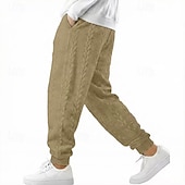 cheap Joggers-Men's Sweatpants Joggers Trousers Casual Pants Jacquard Drawstring Elastic Cuff Plain Comfort Breathable Full Length Outdoor Casual Daily Vacation Sports Blue Black Stretchy
