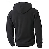 お買い得  メンズベーシックパーカー-男性用 パーカー クォータージッパーパーカー フリースパーカー ブルー ブラック パープル ライトグレー ダックグレー フード付き 平織り ジッパー ポケット スポーツ 日常 祝日 ポリエステル ストリートファッション ベーシック カジュアル 秋 冬 衣類 パーカー トレーナー