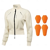 abordables Conjuntos de Ropa de Mujer-Mujer Chaqueta de Ciclismo Jersey de descenso Manga Larga MTB Bicicleta Montaña Ciclismo Carretera Invierno Otoño Negro / naranja Naranja blanco Color sólido Bicicleta Mantiene abrigado Cremallera