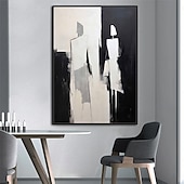 ieftine Picturi cu Oameni-Hang-pictate pictură în ulei Pictat manual Vertical Abstract Oameni Modern Fără a cadru interior