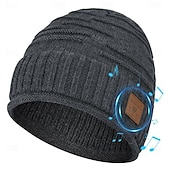 cheap Beanie Headphones-Men's Wireless Hat Valentine's Day Gift for Teenage Boys and Girls  Men's and Women's Adult Teenage Socks  Cool Technology Wireless Music Hat with Earphones for Gamers Husband Valentine's Day Gift