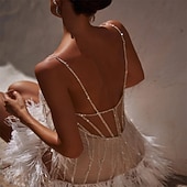 abordables Vestidos de Práctica-Conjunto de Mujer de Danza del Vientre de Samba con Borlas y Lentejuelas Traje de Actuación para Fiestas Temáticas