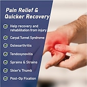 Недорогие Ортопедические фиксаторы и суппорты-регулируемый ортез для запястья с натяжным шнурком - стабильная поддержка&amp;amp;компрессия для облегчения боли в запястье, восстановления после травм, синдрома запястного канала и растяжений