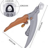 cheap Dog Grooming Supplies-Professional Pet Nail Clipper Scissors with LED Light Cat Dog Nail Clipper