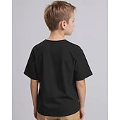 cheap Boy's 3D Funny Humor-Christmas Unisex Boys' 3D Graphic Funny Slang 67 T shirt Tee Short Sleeve 3D Print Summer Spring Sports Fashion Streetwear Kids 4-12 Years Crew Neck Outdoor Casual Daily Regular Fit