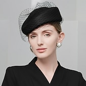 preiswerte Fascinators &amp; Hüte-1950er Retro Vintage Hut Cocktail Hut Damen Valentinstag Derby Cocktail Party Ascot Hut für Erwachsene Alle Jahreszeiten