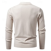 ieftine pulover cardigan pentru bărbați-Bărbați Pulover Pulover Cardigan Striat Cablu Tricotat Topuri obișnuite Tricotat Simplu În V Vacanță Modă Casual Purtare Zilnică Îmbrăcăminte Primăvara &amp; toamnă Toamna iarna Albastru piscină Negru L