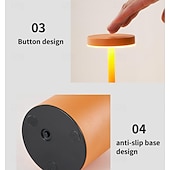 cheap Table Lamps-Rechargeable Cordless LED Table Lamps Touch Sensor Light, 3-Levels Portable Dimming Wireless Battery Operated Lamp,Night Light/Restaurant Table/Outdoor/Coffee/Bar