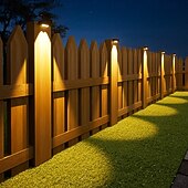 olcso Kültéri falilámpák-4 db napelemes, vízálló kültéri fali lámpa, 1/2/3/4 LED, villakertbe, lépcsőházba, erkélyre, kerítésbe, verandára, dekorációs világításba