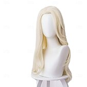 abordables Pelucas de personajes de películas-Pelucas de cosplay Rubio Recto Pelo sintético Muy largo / Media pelucas Mujer pelucas Para la fiesta