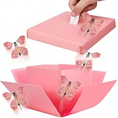 abordables Cadeaux-Cadeaux de Saint-Valentin pour Maman Femmes Boîte Cadeau Explosive Papillon Surprise avec Papillons Volants pour Anniversaire de Mariage