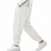 cheap Joggers-Men's Sweatpants Joggers Trousers Casual Pants Jacquard Drawstring Elastic Cuff Plain Comfort Breathable Full Length Outdoor Casual Daily Vacation Sports Blue Black Stretchy