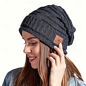 cheap Beanie Headphones-Men's Wireless Hat Valentine's Day Gift for Teenage Boys and Girls  Men's and Women's Adult Teenage Socks  Cool Technology Wireless Music Hat with Earphones for Gamers Husband Valentine's Day Gift