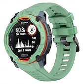 preiswerte Garmin-Uhrenarmbänder-Uhrenarmband für Garmin Instinkt 3 Silikon Ersatz Gurt Verstellbar Sportarmband Moderne Schnalle Blumen bedruckt Armband