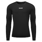 baratos Tops-Conjunto de camisa e calça wosawe para outono e inverno, secagem rápida, ideal para ciclismo, esqui e montanhismo. Absorve o suor e elimina a umidade. Modelo bf241.