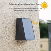 levne Venkovní nástěnná světla-1ks venkovní solární nástěnné světlo s horním a spodním osvětlením, venkovní nástěnné solární světlo na terasu, zahradu, garáž, verandu a silnici, vánoční, svatební, sváteční, venkovní krajinářské