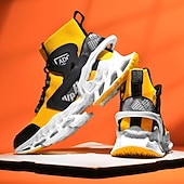 economico Scarpe da Corsa per Uomini-sneakers da uomo in rete rossa: design leggero con supporto ammortizzato, ideali per lo shopping natalizio e le occasioni festive