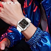 cheap Digital Watches-SANDA 6278 Brand Fashion Men's Electronic Watch Multifunction Alarm Clock Luminous Calendar Sports Digital Watches