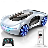 Недорогие Машинки на пульте управления-2025 г., новый беспроводной дрейф-кар Mesiondy 2,4 ГГц с управлением жестами, светодиодными огнями и музыкой, перезаряжаемый через USB пульт дистанционного управления, гоночная игрушечная машинка с