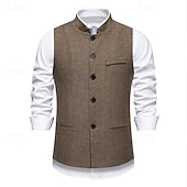 economico Costumi maschili degli anni '20-Retrò Vintage Anni Ruggenti Anni 1920 Gilet Il grande Gatsby Gangster Costume Per uomo Halloween Carnevale Mascherata Festa &amp; Sera Adulti Gilet