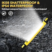 levne Domácí potřeby-Pracovní světlo pro mechaniky pod kapotu s háčky - 3200lm 6000mah dobíjecí přenosné magnetické LED pracovní světlo pro opravu auta, garáž, dílnu, kempování, žluté