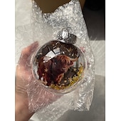 levne Ozdoby-Akrylová ozdoba s motivem divoké zvěře, ručně vyrobená 3D vánoční dekorace se zvířaty, luxusní zimní vánoční dekorace na stromeček. &amp;dárky, třpytivé hvězdné akcenty