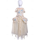 abordables Disfraces de mujer-Horror gótico Chica lobo Vestidos Disfraz Vestido llamativo Cosplay for Mujer Chica Niños Adulto Víspera de Todos los Santos Carnaval Rendimiento Fiesta