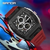 ieftine Ceasuri Quartz-Ceas de mână electronic cu quartz pentru bărbați SANDA 3391 cu modă calendar luminos șocuri sport și rezistent la apă