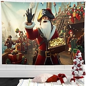 お買い得  タペストリー 壁掛け-クリスマスの降誕タペストリー - 聖夜の壁掛け、イエスの飼い葉桶のシーン、宗教的なクリスマスの壁飾り、自宅のリビングルーム、寝室、ホリデーデコレーション