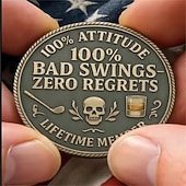 halpa Lahjat-Yli parin vanhat paskiaiset -golfkolikko, hauska golfhaastekolikko miehille viskikuviolla, elinikäiset golfklubin jäsenkolikot, vitsilahja golfin pelaajalle ja ystävälle