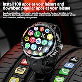 baratos Premium-Relógio inteligente Lokmat Appllp 4 Pro de 1,75 polegadas com 4G LTE, pedômetro, lembrete de chamadas, monitor de sono, compatível com Android e iOS, unissex, GPS, IPX-1, caixa de 50 mm.