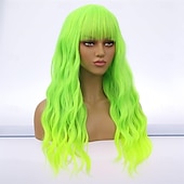 cheap Carnival Wigs-Carnival Wig 2026 Blonde Pink Blue Curly Long Synthetic Festival Wig Mardi Gras Parade Cosplay Costume Hair for Women