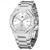 levne Quartz hodinky-OLEVS pánské quartzové hodinky obchodní luminiscenční kalendář vodotěsné dekorativní nerezové hodinky