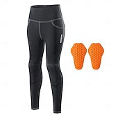 ieftine Seturi de îmbrăcăminte pentru femei-Pentru femei Colanți pentru ciclism Pantaloni de ciclism Downhill Jersey Manșon Lung Ciclism montan Ciclism stradal Vară Primăvară Negru / Portocaliu Hiacint+Gri Culoare solidă Bicicletă Fitness