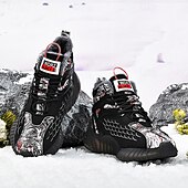 abordables Zapatillas Informales-Hombre Zapatillas de deporte Zapatos de Navidad Forro de Lana Zapatos para correr Zapatos de Paseo Casual Punto Cómodo Antideslizante Transpirable Botines / Hasta el Tobillo Cordones Negro Blanco Rojo