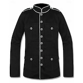 cheap Tops-Retro Vintage Rococo Coat Masquerade Circus Jacket Long Sleeves Prince Aristocrat Fancy Dress Men's Carnival Masquerade Event / Party Adults' Coat Spring Fall &amp; Winter
