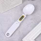 cheap Kitchen Utensils &amp; Gadgets-1pcs Mini Spoon Scale Digital Kitchen Scale Electronic LCD Food Scale 0.1-500g Cooking Flour Milk Coffee Powder Weight Measure Spoon