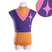 abordables Disfraces de mujer-Inspirado en ídolos coreanos Estrella del pop Cazadores de demonios Chaleco de punto Vestido llamativo Disfraz de carnaval Ídolo virtual for Mujer Chica Adultos Víspera de Todos los Santos Carnaval