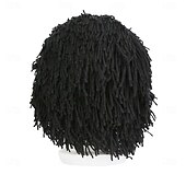 Недорогие Карнавальные парики-Карнавальный парик 2026 Красный Черный Белый Прямой Короткие Синтетический фестивальный парик Вторник на масляной неделе Парад Волосы для косплей-костюма для Мужчины