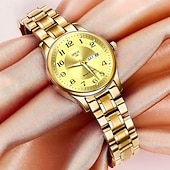 olcso Quartz órák-Női Óra Divatos és Kasuális Elegáns Női Díszítő Óra Két Naptárral Éjjeli Fény Kijelzés A Legjobb Anyák Napi Ajándék Választás Nőknek