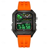cheap Digital Watches-SANDA 6278 Brand Fashion Men's Electronic Watch Multifunction Alarm Clock Luminous Calendar Sports Digital Watches