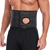 abordables Aparatos ortopédicos-Cinturón de ostomía ajustable para hombres y mujeres, funda de soporte para estoma con orificio/abertura para bolsa de ostomía, colostomía, ileostomía o urostomía, sujetador de bolsa para ostomía
