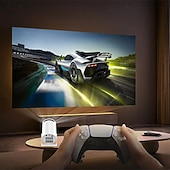 رخيصةأون بروجيكتورات-بروجكتور محمول HY200 1080P جهاز بروجكتور أفلام بزاوية قابلة للتعديل 270 درجة للهواتف/الكمبيوتر المحمول/صندوق التلفاز مكبر الصوت ومدخل HDMI/USB هدية عيد الحب