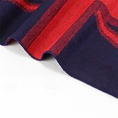 Недорогие Мужские шарфы и перчатки-Муж. Прямоугольный платок на открытом воздухе На каждый день Повседневные Красный Темно-синий ШАРФ Полоса