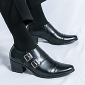 abordables Zapatos de monje-Zapatos monk strap para hombre en negro y dorado con estampado de cocodrilo: piel sintética de primera calidad, diseño de lujo con doble hebilla, perfectos para eventos formales, bodas y ocasiones de negocios.